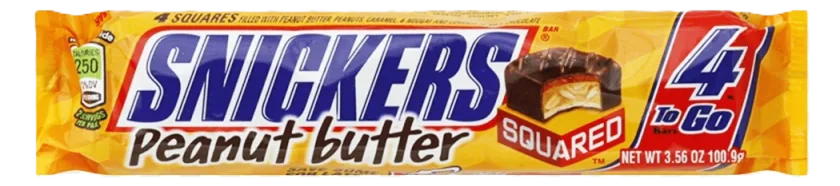 Snickers Peanut Butter Squared product packaging